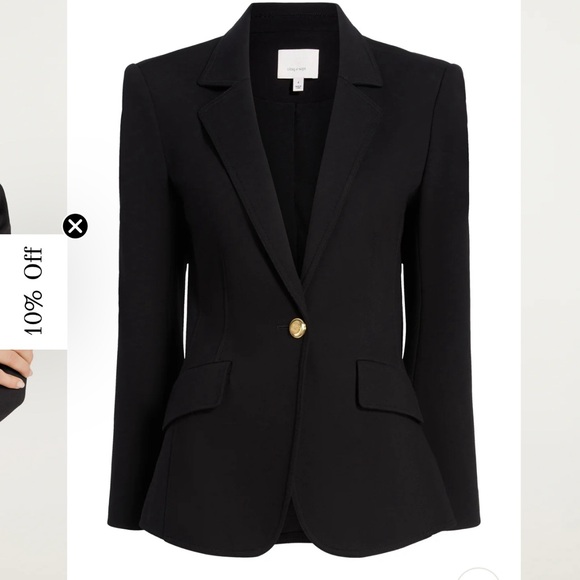 Cinq à Sept Danicka Ponte Blazer 00 Black - Picture 1 of 5